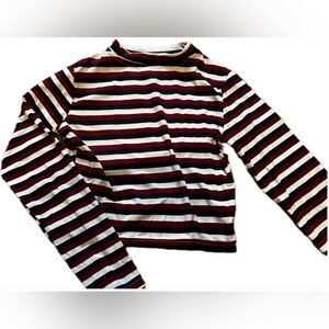 Shein striped womens crop top